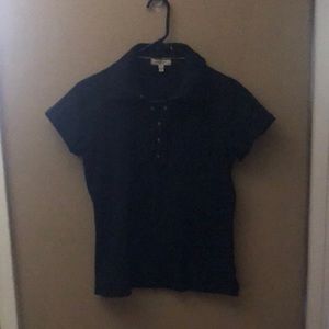 Womens black Burberry shirt